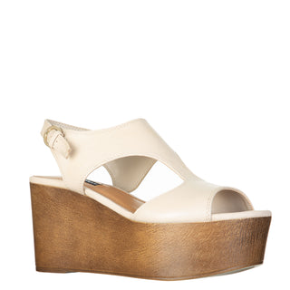 Zapatilla con Plataforma NINE WEST Wnedge  Piel Color Blanco