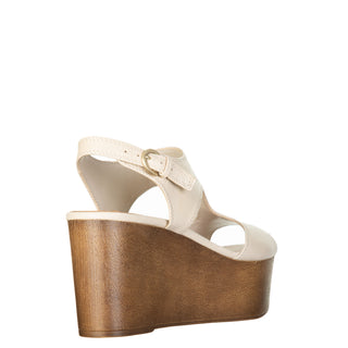 Zapatilla con Plataforma NINE WEST Wnedge  Piel Color Blanco