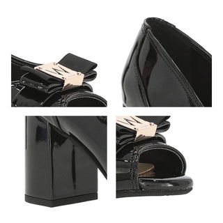 Zapatilla de Punta Abierta WESTIES Wegilippo  Charol sintético Color Negro