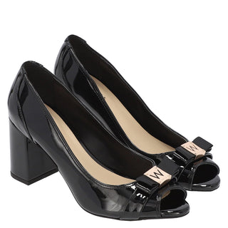 Zapatilla de Punta Abierta WESTIES Wegilippo  Charol sintético Color Negro