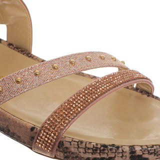 Sandalia NINE WEST Nwjasim  Sintetico Color Metalico