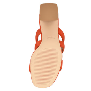 Zapato Destalonado NINE WEST Wnyeat  Gamuza Color Rojo