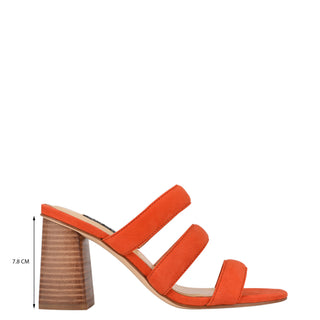 Zapato Destalonado NINE WEST Wnyeat  Gamuza Color Rojo