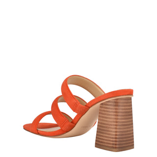 Zapato Destalonado NINE WEST Wnyeat  Gamuza Color Rojo