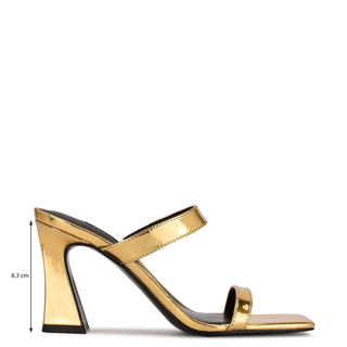 Zapato Destalonado NINE WEST Wndarlb3  Sintetico Color Metalico