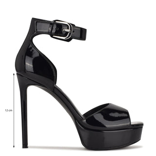 Sandalia NINE WEST Wndebby3  Charol sintético Color Negro