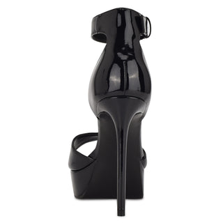 Sandalia NINE WEST Wndebby3  Charol sintético Color Negro