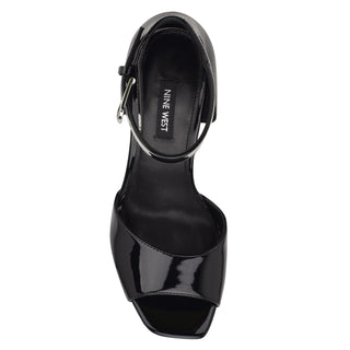 Sandalia NINE WEST Wndebby3  Charol sintético Color Negro
