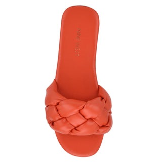Sandalia NINE WEST Wnlula3  Sintetico Color Naranja