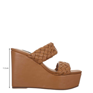 Zapatilla con Plataforma NINE WEST Wnnessie3  Sintetico Color Beige