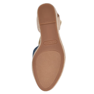 Zapatilla con Plataforma NINE WEST Wnfrienda7-a  Textil Color Azul