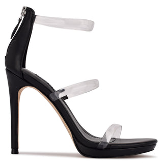 Sandalia NINE WEST Wnleah3  Sintetico Color Negro