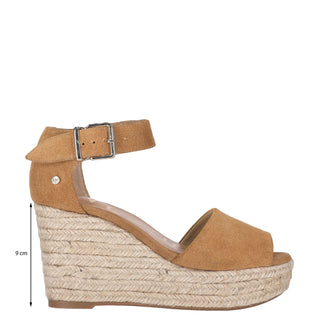 Zapatilla con Plataforma WESTIES Welumusi  Gamuza Color Cafe