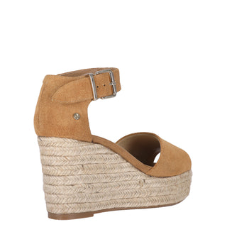 Zapatilla con Plataforma WESTIES Welumusi  Gamuza Color Cafe