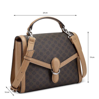 Bolsa de Mano NINE WEST Nyc537618  Sintetico Color Cafe