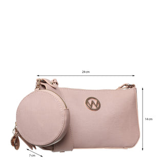 Bolsa Crossbody WESTIES Hbmarietawe  Sintetico Color Beige
