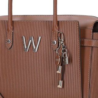 Bolsa de Mano WESTIES Hbgalvano5we  Sintetico Color Cafe