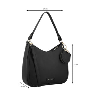 Bolsa Hobo WESTIES Hbrobleswe  Sintetico Color Negro