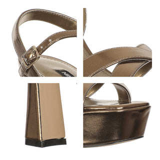 Sandalia NINE WEST Wniriv3  Sintetico Color Metalico