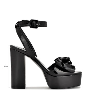 Sandalia NINE WEST Wnrippa3  Charol sintético Color Negro