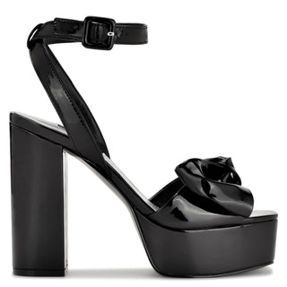 Sandalia NINE WEST Wnrippa3  Charol sintético Color Negro