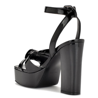 Sandalia NINE WEST Wnrippa3  Charol sintético Color Negro