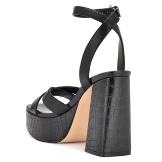 Sandalia NINE WEST Wnjoya3  Sintetico Color Negro