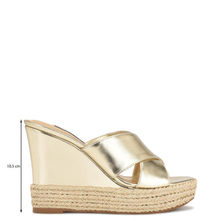 Zapato Destalonado NINE WEST Wnhues3  Sintetico Color Metalico