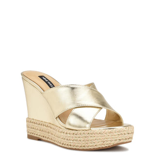 Zapato Destalonado NINE WEST Wnhues3  Sintetico Color Metalico