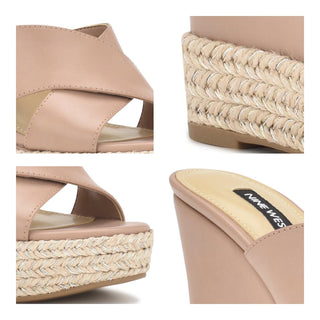 Zapato Destalonado NINE WEST Wnhues3  Sintetico Color Cafe