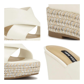 Zapato Destalonado NINE WEST Wnhues3  Sintetico Color Blanco