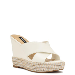 Zapato Destalonado NINE WEST Wnhues3  Sintetico Color Blanco