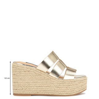Zapato Destalonado NINE WEST Wnkeran3  Sintetico Color Metalico