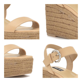 Zapatilla con Plataforma NINE WEST Wnnillo3  Sintetico Color Beige
