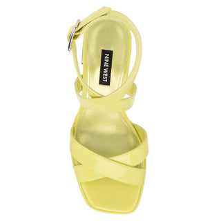 Sandalia NINE WEST Wntackle3  Charol piel Color Amarillo