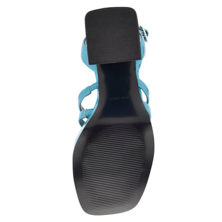 Sandalia NINE WEST Wnteriss3  Charol piel Color Azul