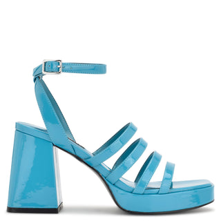 Sandalia NINE WEST Wnteriss3  Charol piel Color Azul