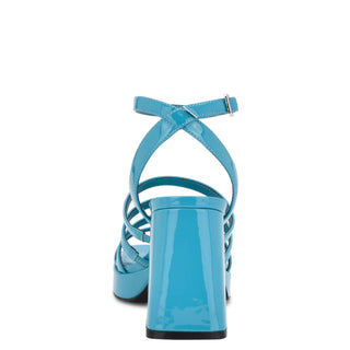 Sandalia NINE WEST Wnteriss3  Charol piel Color Azul