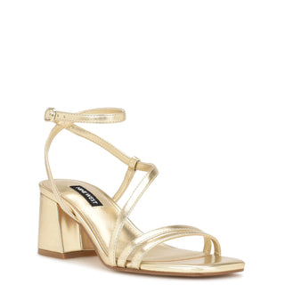 Sandalia NINE WEST Wngeorga3  Sintetico Color Metalico