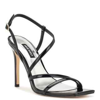 Sandalia NINE WEST Wntrulee3  Charol piel Color Negro