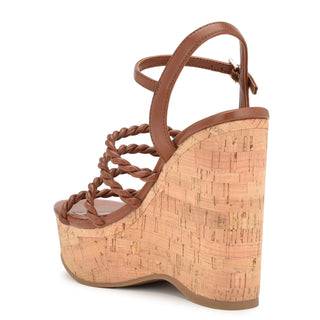 Zapatilla con Plataforma NINE WEST Wnrenest3  Sintetico Color Cafe