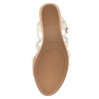 Zapatilla con Plataforma NINE WEST Wnrenest3  Sintetico Color Blanco