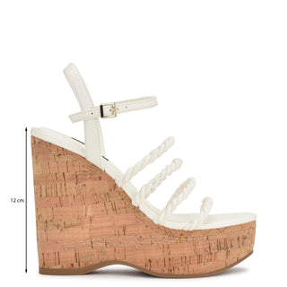 Zapatilla con Plataforma NINE WEST Wnrenest3  Sintetico Color Blanco