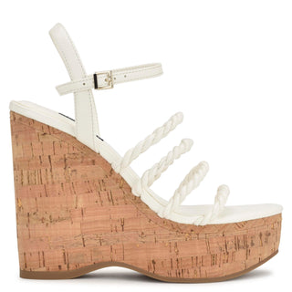 Zapatilla con Plataforma NINE WEST Wnrenest3  Sintetico Color Blanco