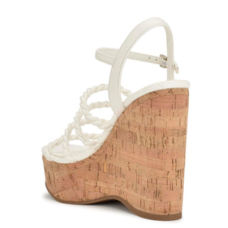 Zapatilla con Plataforma NINE WEST Wnrenest3  Sintetico Color Blanco