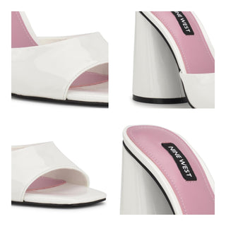Zapato Destalonado NINE WEST Wnexcit3  Sintetico Color Blanco