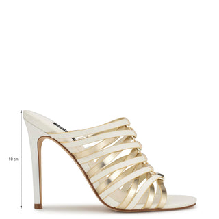 Zapato Destalonado NINE WEST Wnmust3  Sintetico Color Blanco