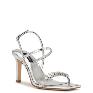 Sandalia NINE WEST Wnoreece3  Sintetico Color Metalico