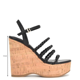 Zapatilla con Plataforma NINE WEST Wnrenest3  Sintetico Color Negro