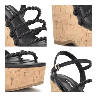 Zapatilla con Plataforma NINE WEST Wnrenest3  Sintetico Color Negro